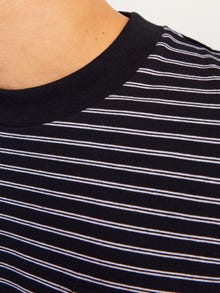 Jack & Jones Camiseta Rayas Cuello redondo -Black - 12256536