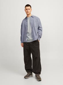 Jack & Jones Triibuline Ümmargune kaelus T-särk -High-rise - 12256536