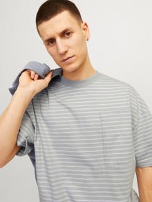 Jack & Jones Stribet Crew neck T-shirt -High-rise - 12256536