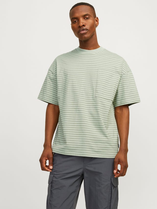 Jack & Jones Csíkos Környak Trikó - 12256536