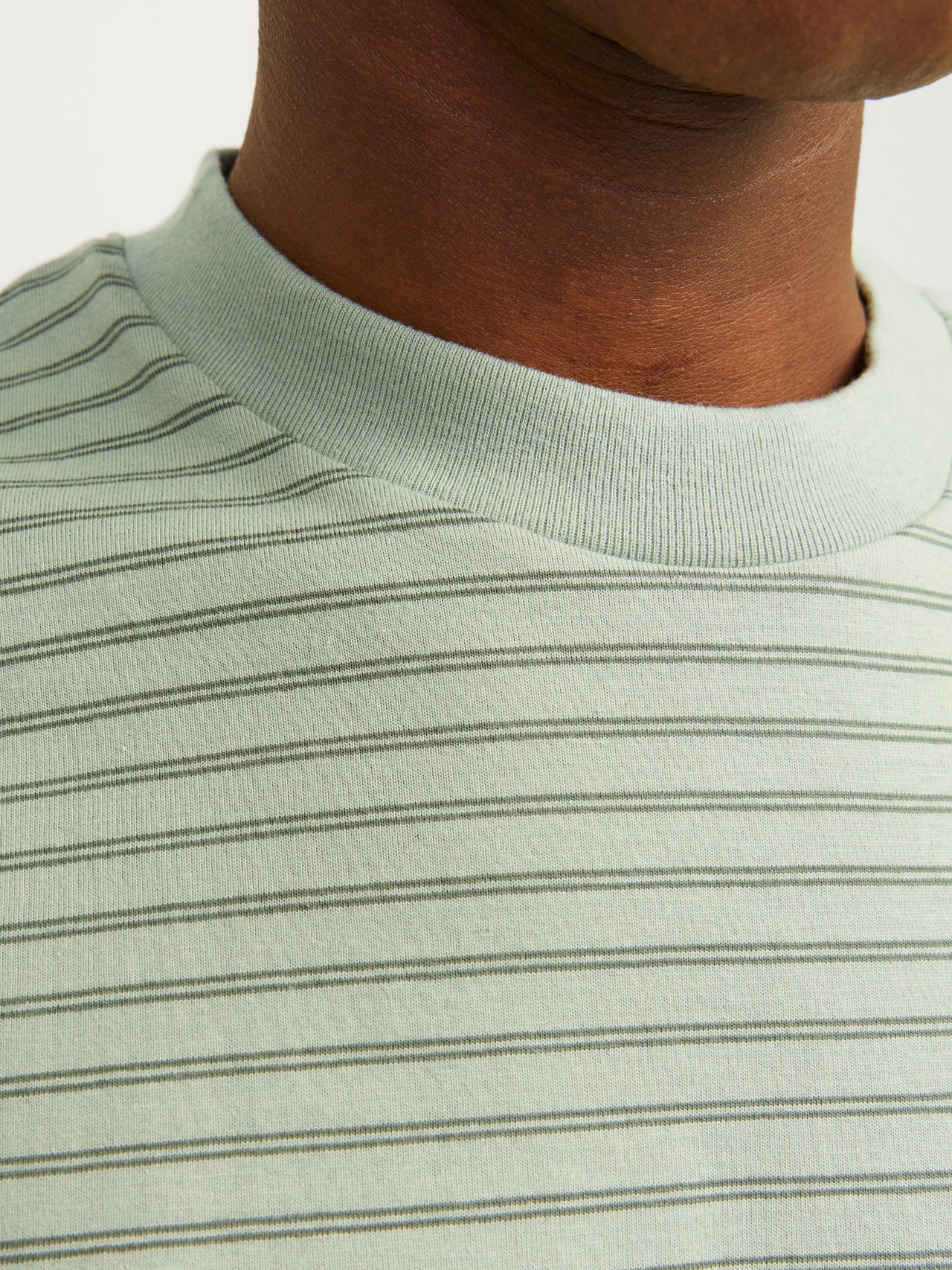 Jack & Jones Striped Crew neck T-shirt -Desert Sage - 12256536