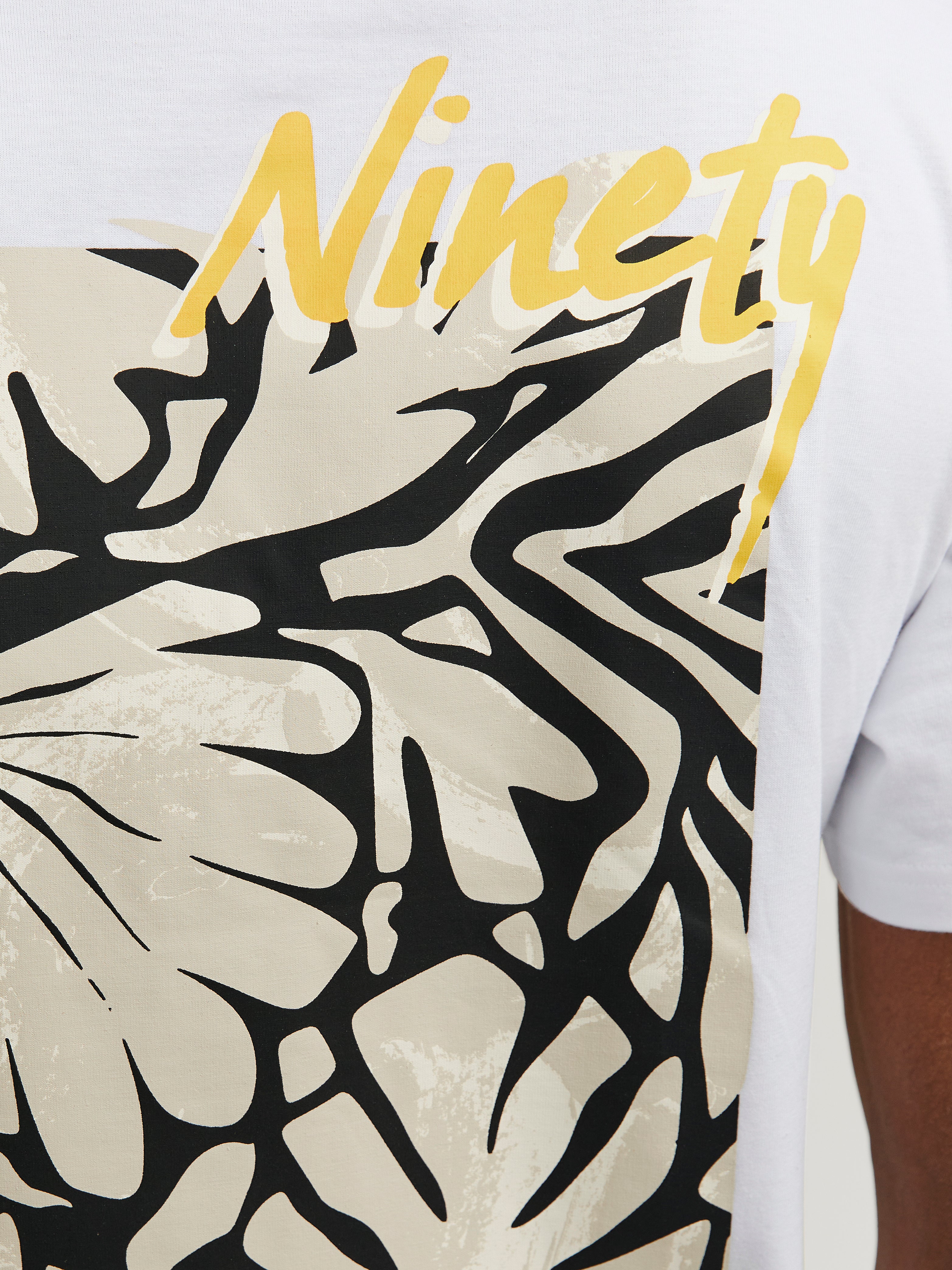 Jack & Jones Printed Crew neck T-shirt -Bright White - 12256540