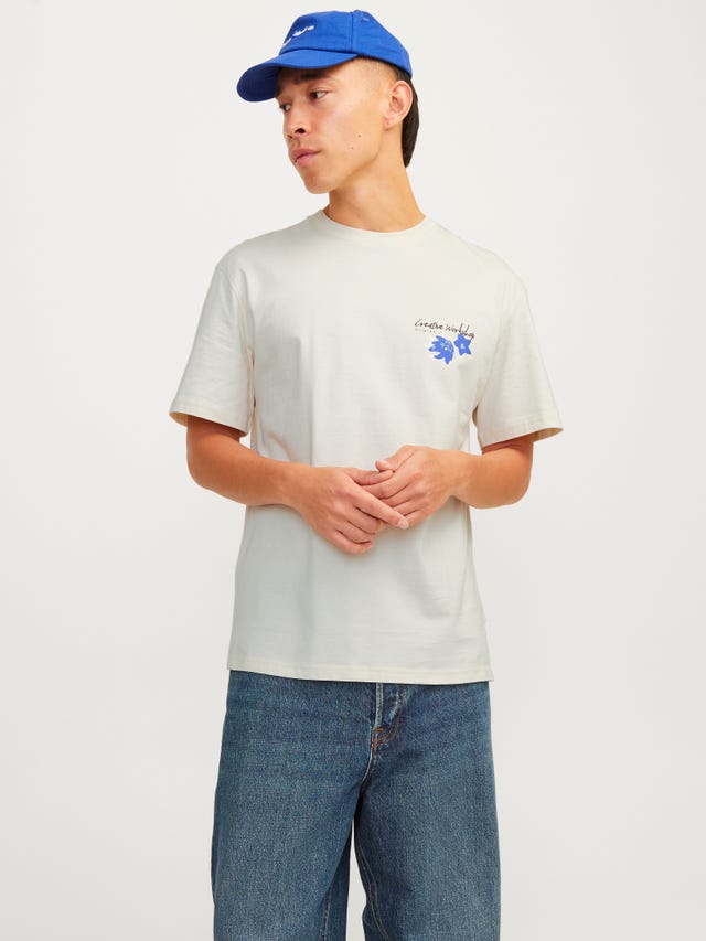 Jack & Jones Nyomott mintás Környak Trikó - 12256540