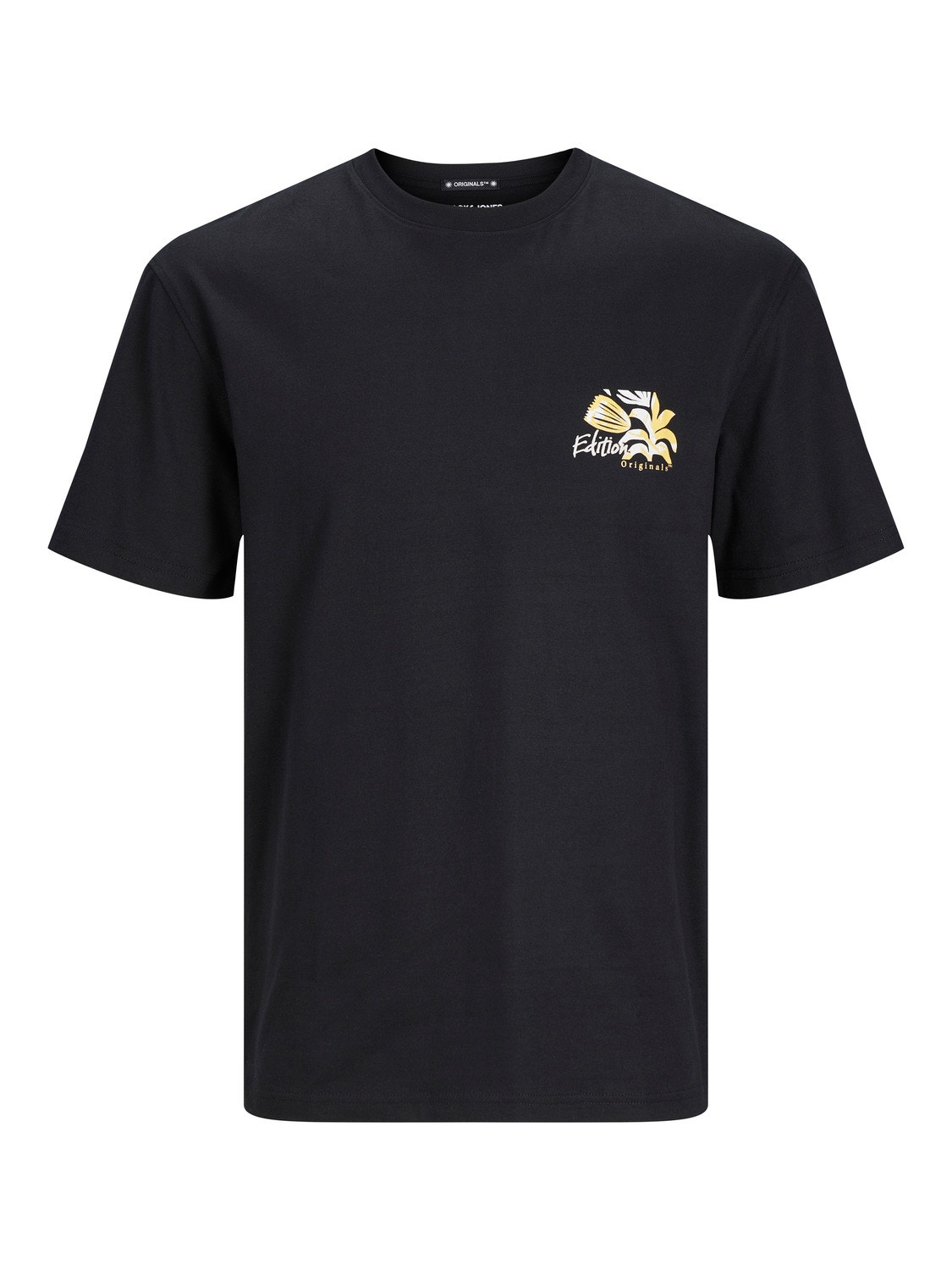 Jack & Jones Printed Crew neck T-shirt -Black - 12256540