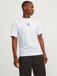 Jack & Jones T-shirt Stampato Girocollo -White - 12256560