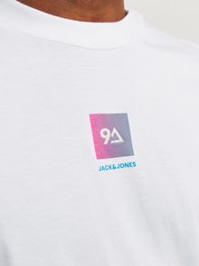 Jack & Jones Camiseta Estampado Cuello redondo -White - 12256560