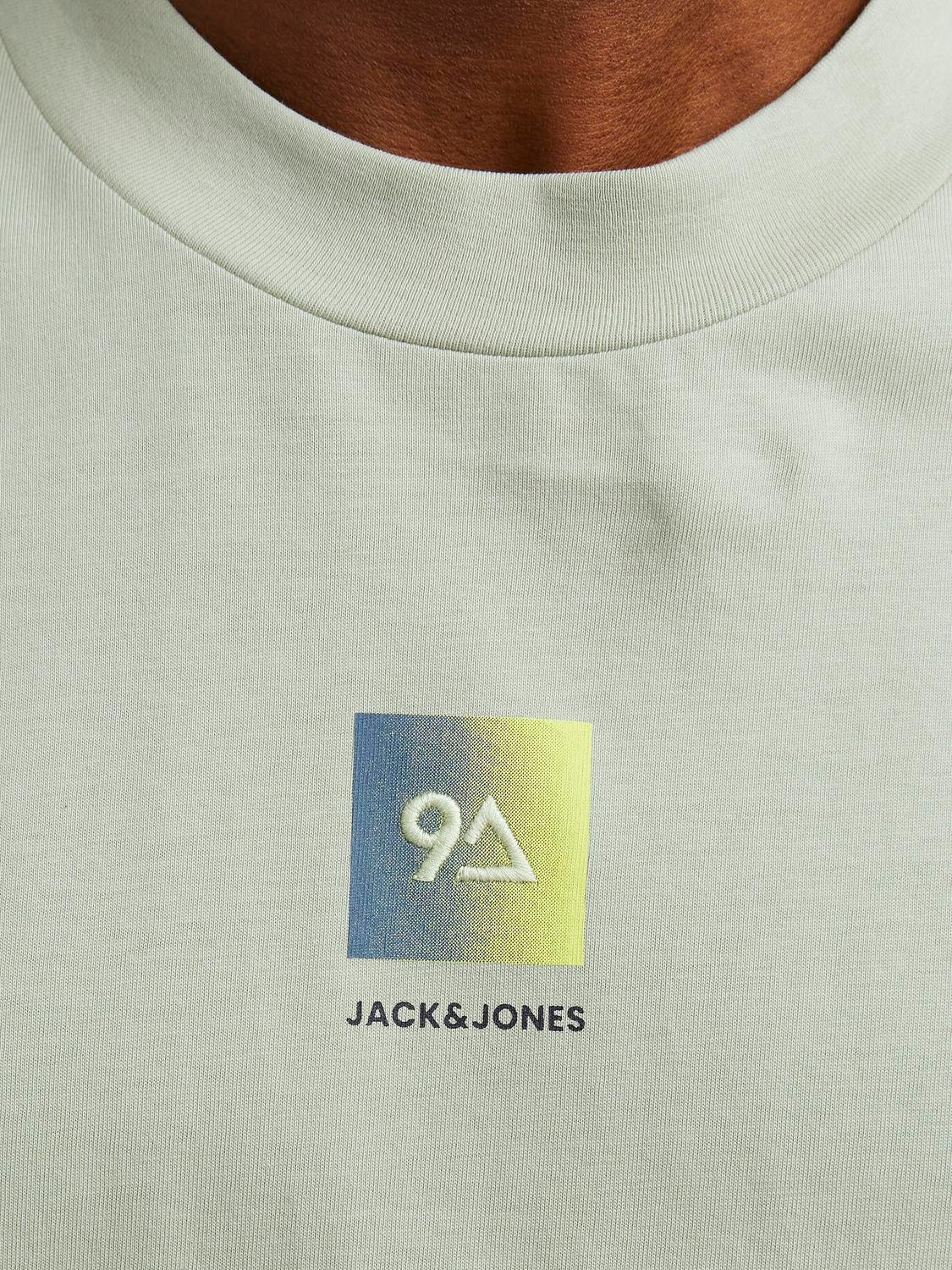 Jack & Jones Painettu Pyöreä pääntie T-paita -Desert Sage - 12256560
