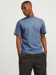 Jack & Jones Nadruk Okrągły dekolt T-shirt -Flint Stone - 12256560