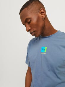 Jack & Jones Printed Crew neck T-shirt -Flint Stone - 12256560