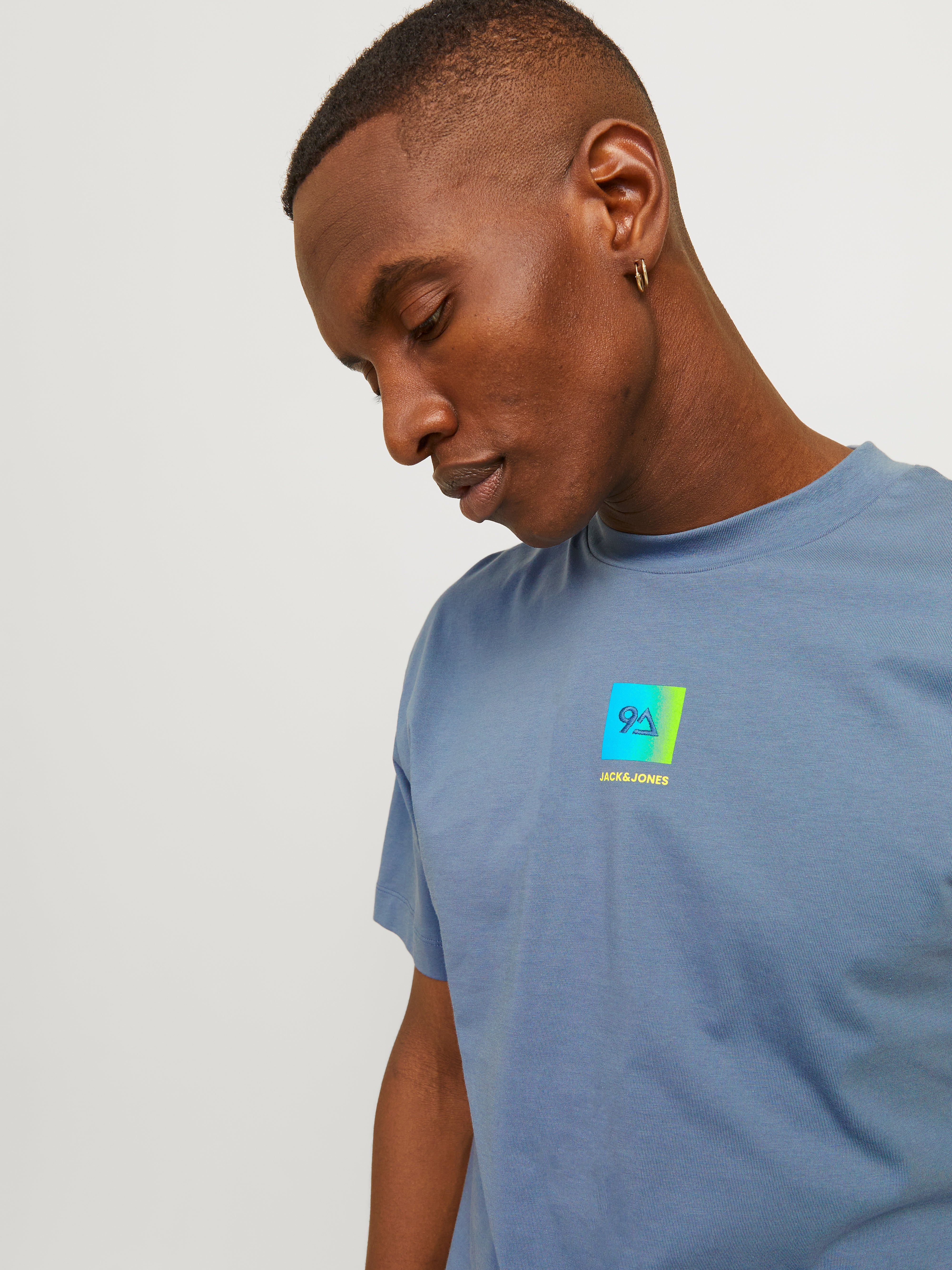 Jack & Jones Men's 3-Pack Cotton T-Shirts - Plain Logo, Regular Fit (S-2XL) 4 thumbnail image