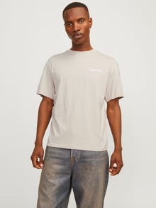 Jack & Jones Logo Rundhals T-shirt -Moonbeam - 12256589