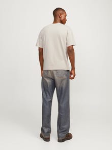 Jack & Jones Logo Rundhals T-shirt -Moonbeam - 12256589
