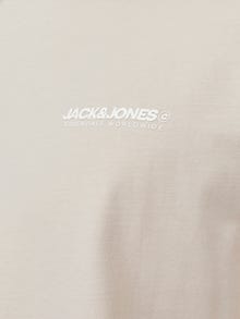 Jack & Jones Logo Rundhals T-shirt -Moonbeam - 12256589