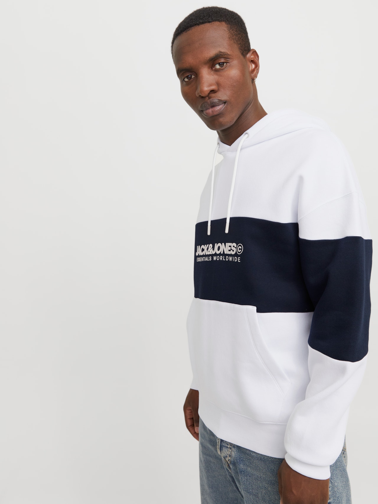 White Sudadera Jack Jones White Sudaderas Jack Jones Sudadera Jack