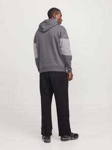 Jack & Jones Logotyp Hoodie -Castlerock - 12256590