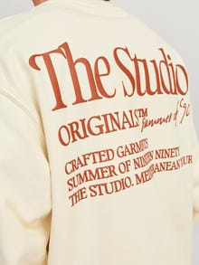 Jack & Jones Gedruckt Sweatshirt mit Rundhals -Buttercream - 12256658