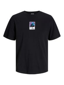Jack & Jones Tryck Rundringning T-shirt -Black - 12256682