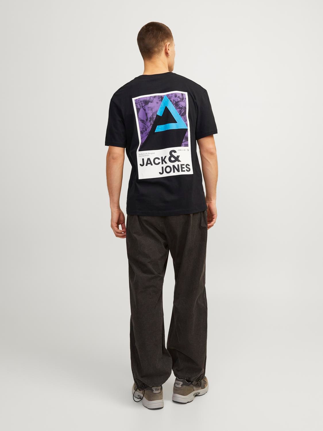 Jack & Jones Trykk O-hals T-skjorte -Black - 12256682