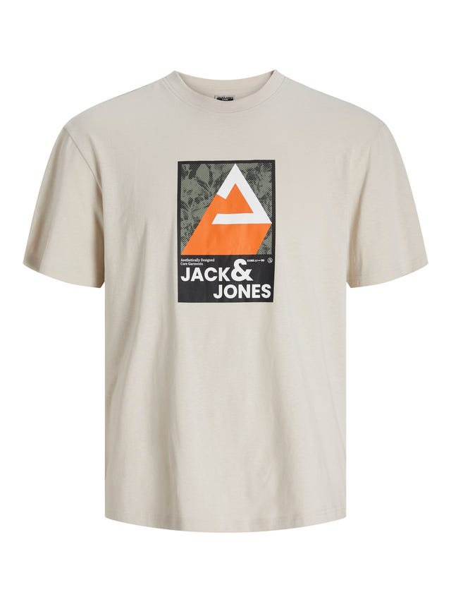 Jack & Jones Tryck Rundringning T-shirt - 12256682