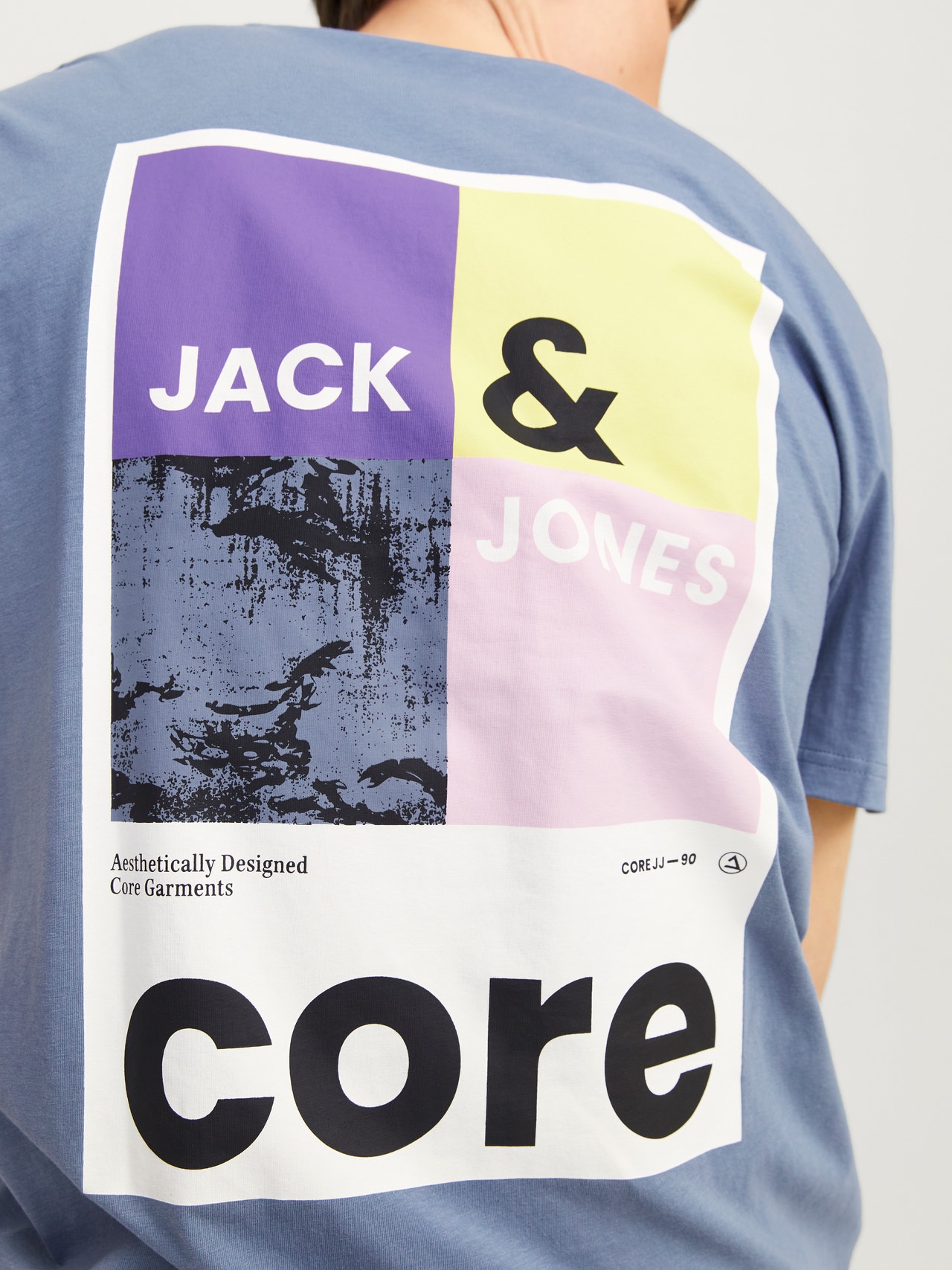 Jack & Jones T-shirt Estampar Decote Redondo -Flint Stone - 12256682