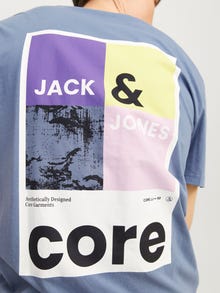 Jack & Jones Tryck Rundringning T-shirt -Flint Stone - 12256682