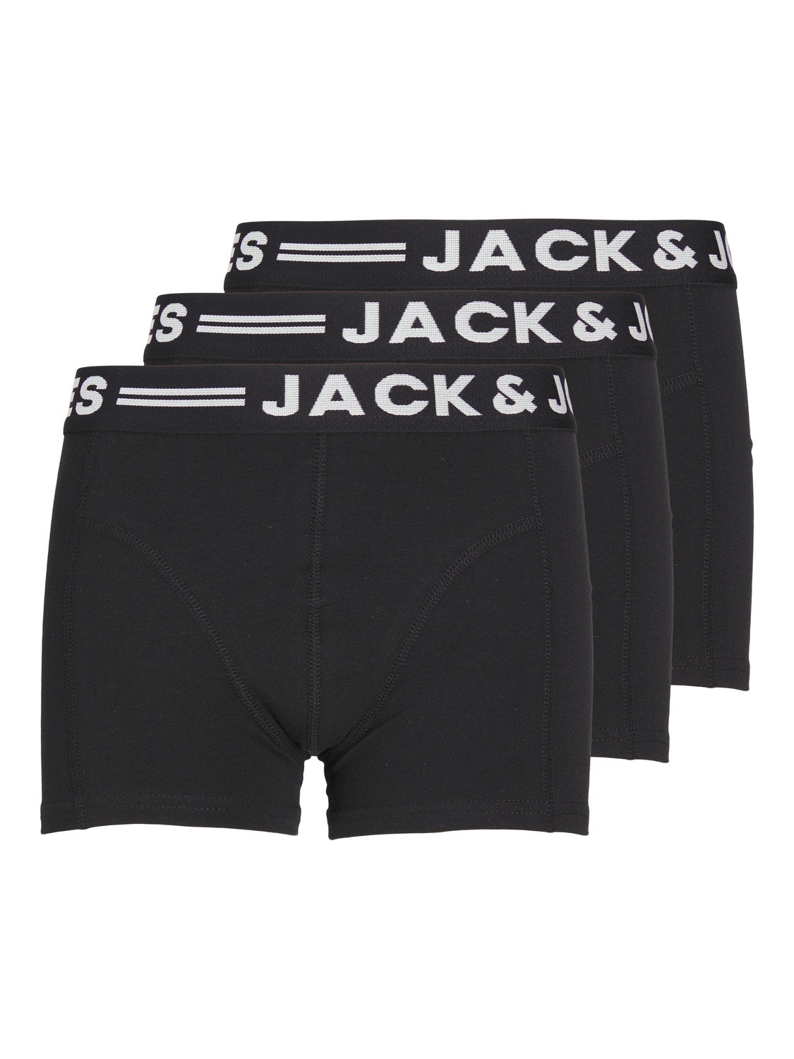 Jack & Jones 3-pack Trunks Mini -Black - 12256698