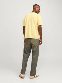 Jack & Jones Trykk O-hals T-skjorte -Italian Straw - 12256715