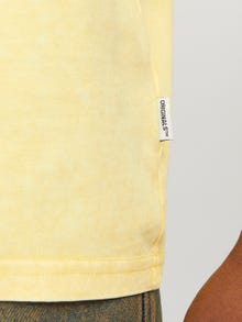 Jack & Jones Bedrukt Ronde hals T-shirt -Italian Straw - 12256715