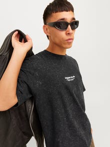 Jack & Jones Printed Crew neck T-shirt -Black - 12256715