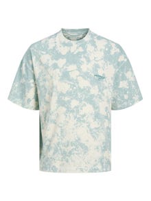 Jack & Jones Printed Crew neck T-shirt -Gray Mist - 12256716