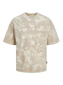 Jack & Jones Gedrukt Ronde hals T-shirt -Fields Of Rye - 12256716