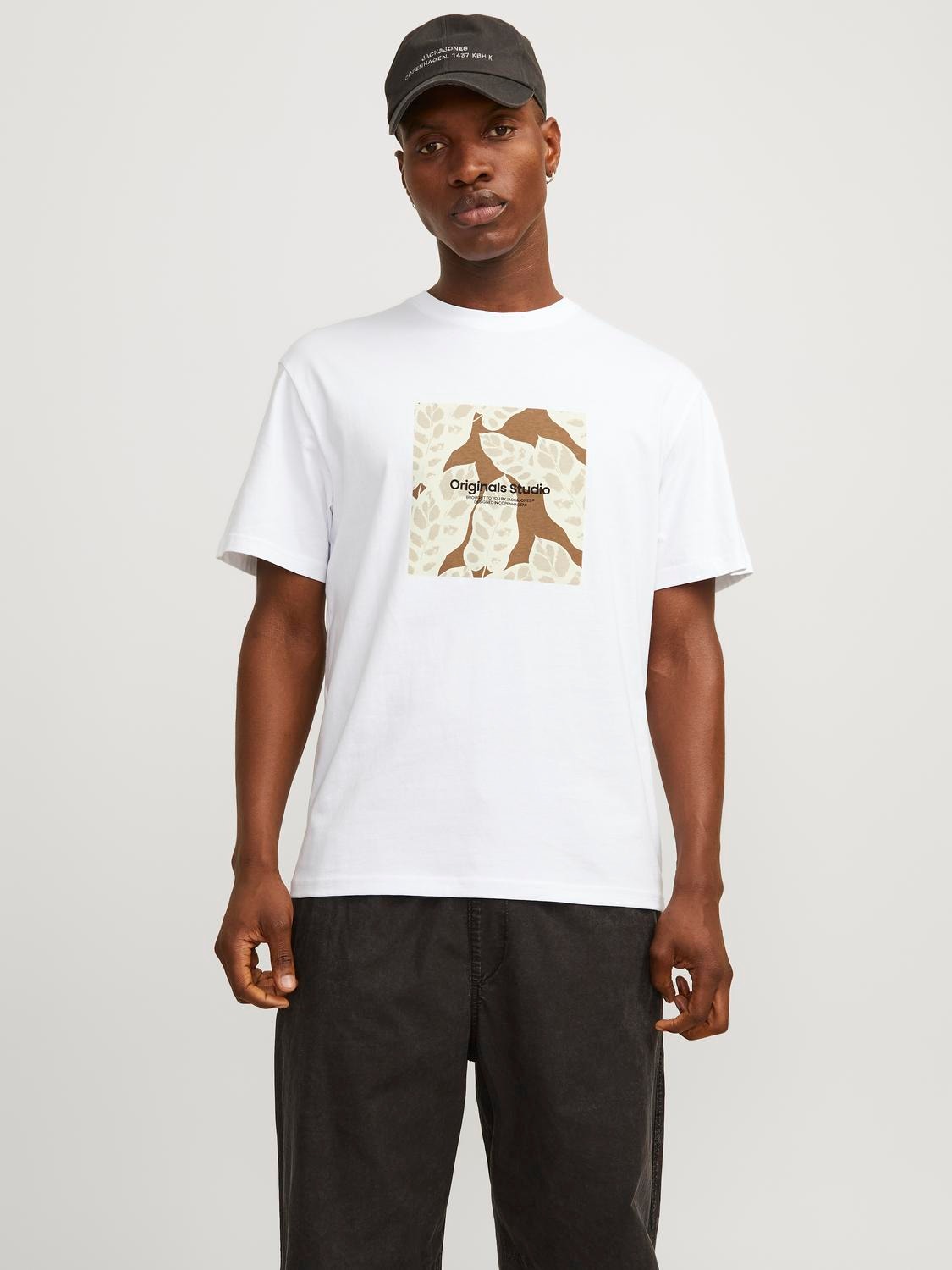 Jack & Jones Gedruckt Rundhals T-shirt -Bright White - 12256717