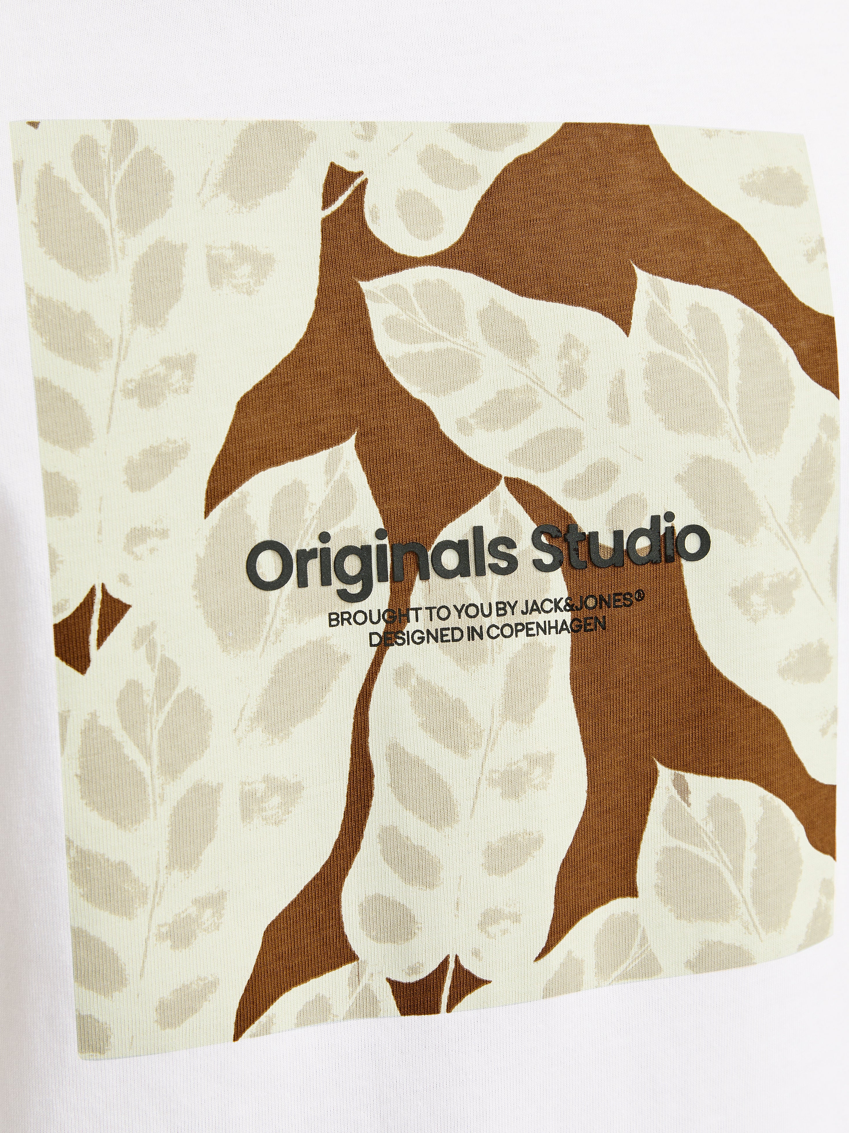 Jack & Jones Printed Crew neck T-shirt -Bright White - 12256717