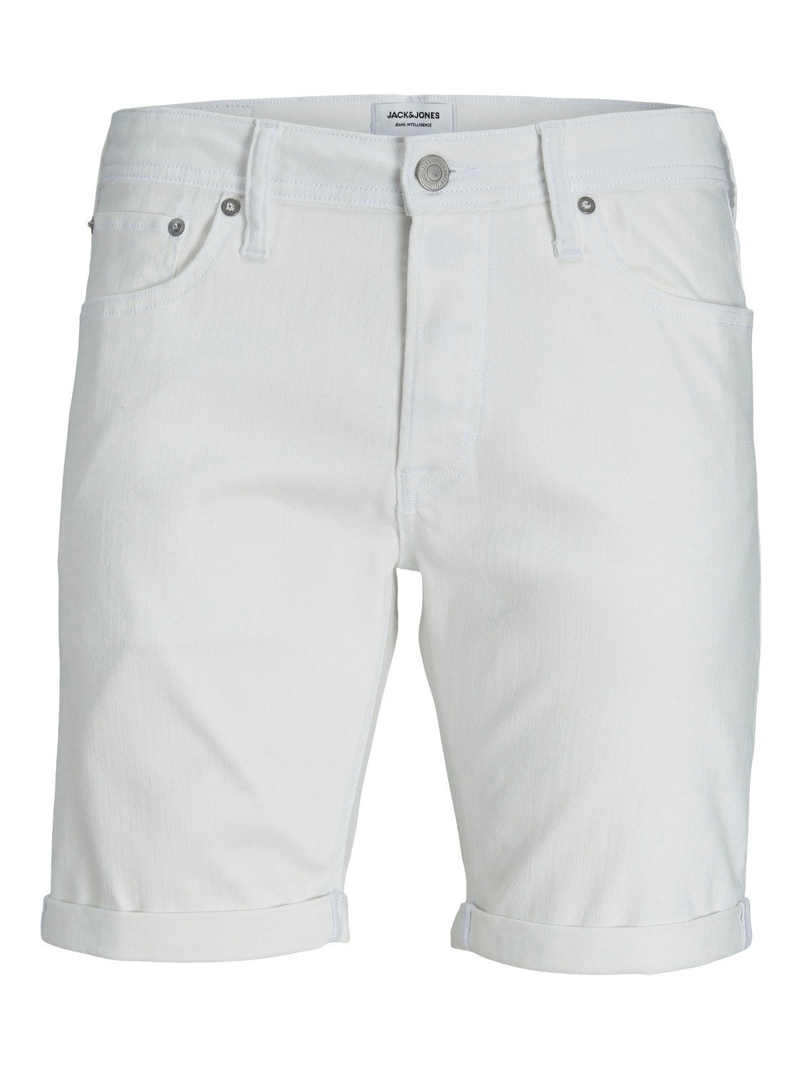 Jack & Jones Regular Fit Denim shorts -White Denim - 12256767