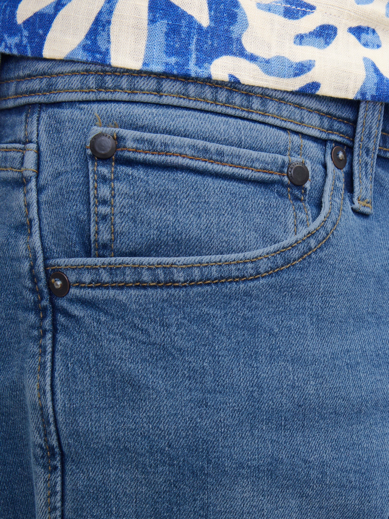 Jack & Jones Relaxed Fit Jeans Shorts -Blue Denim - 12256768