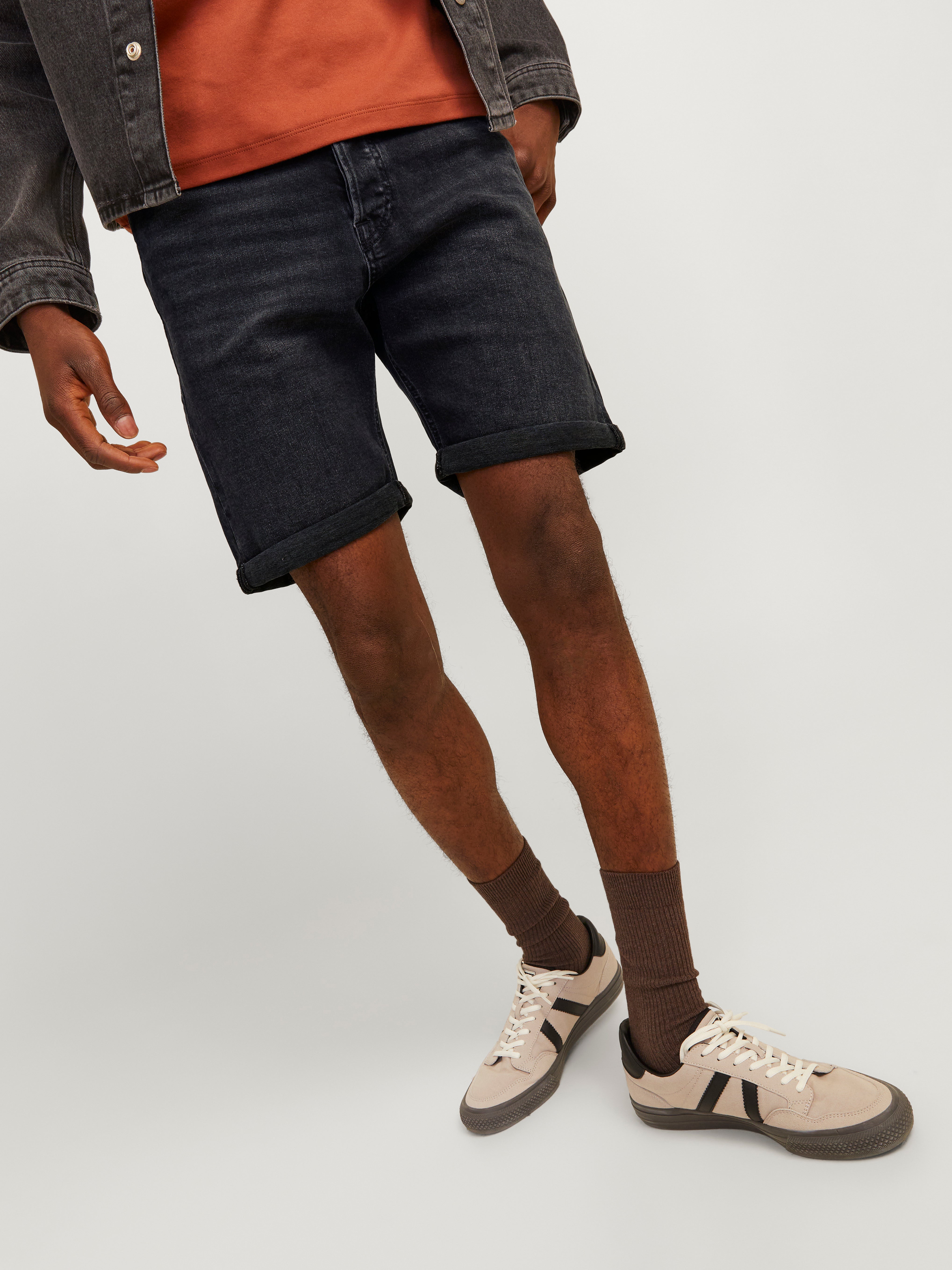 Jack & Jones Relaxed Fit Denimshorts -Black Denim - 12256768