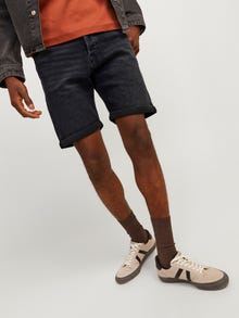 Jack & Jones Relaxed Fit Denim shorts -Black Denim - 12256768