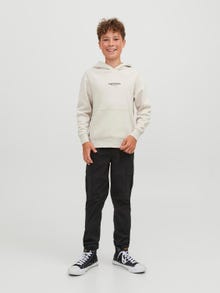 Jack & Jones Printed Hoodie Mini -Moonbeam - 12256770