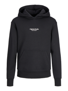 Jack & Jones Minipituinen Painettu Huppari -Black - 12256770