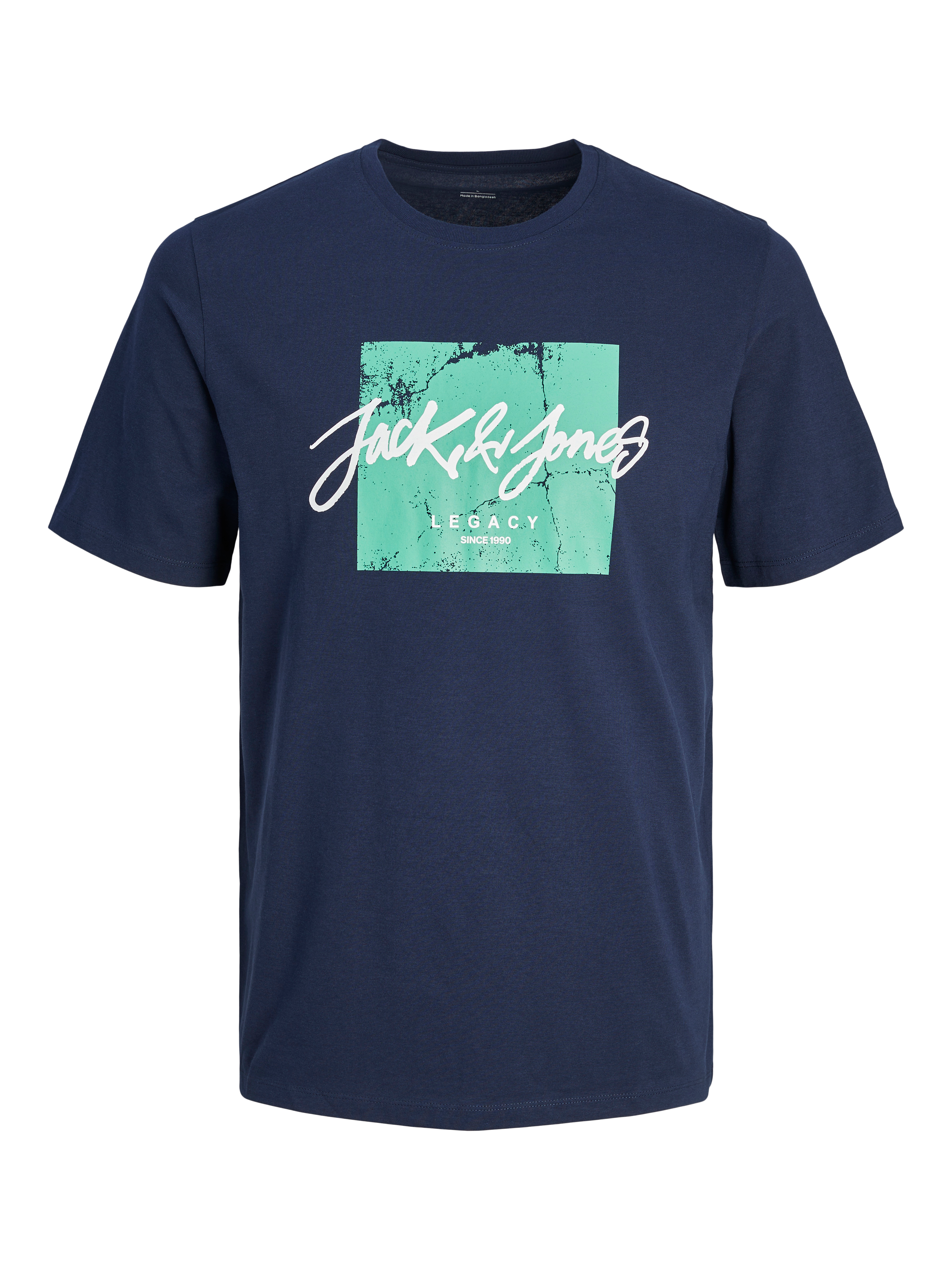 Logo Rundhals T-shirt | Dunkelblau | Jack & Jones®