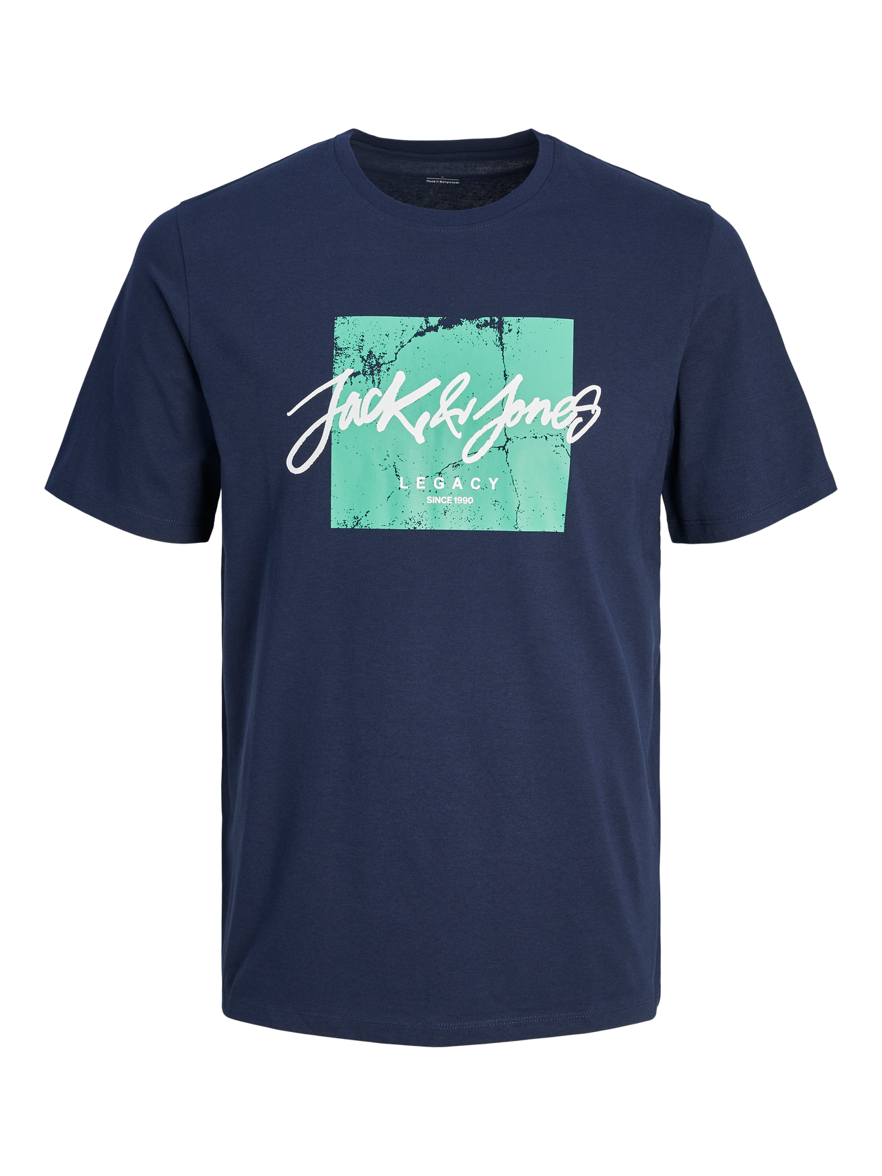 Jack & Jones Logotyp Rundringning T-shirt -Navy Blazer - 12256774