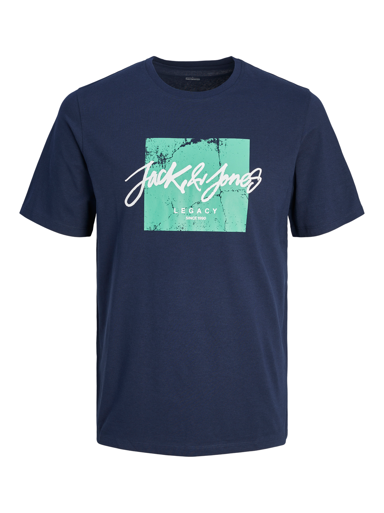 Jack & Jones Logo Ümmargune kaelus T-särk -Navy Blazer - 12256774