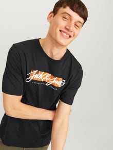 Jack & Jones Logo T-shirt -Black - 12256774