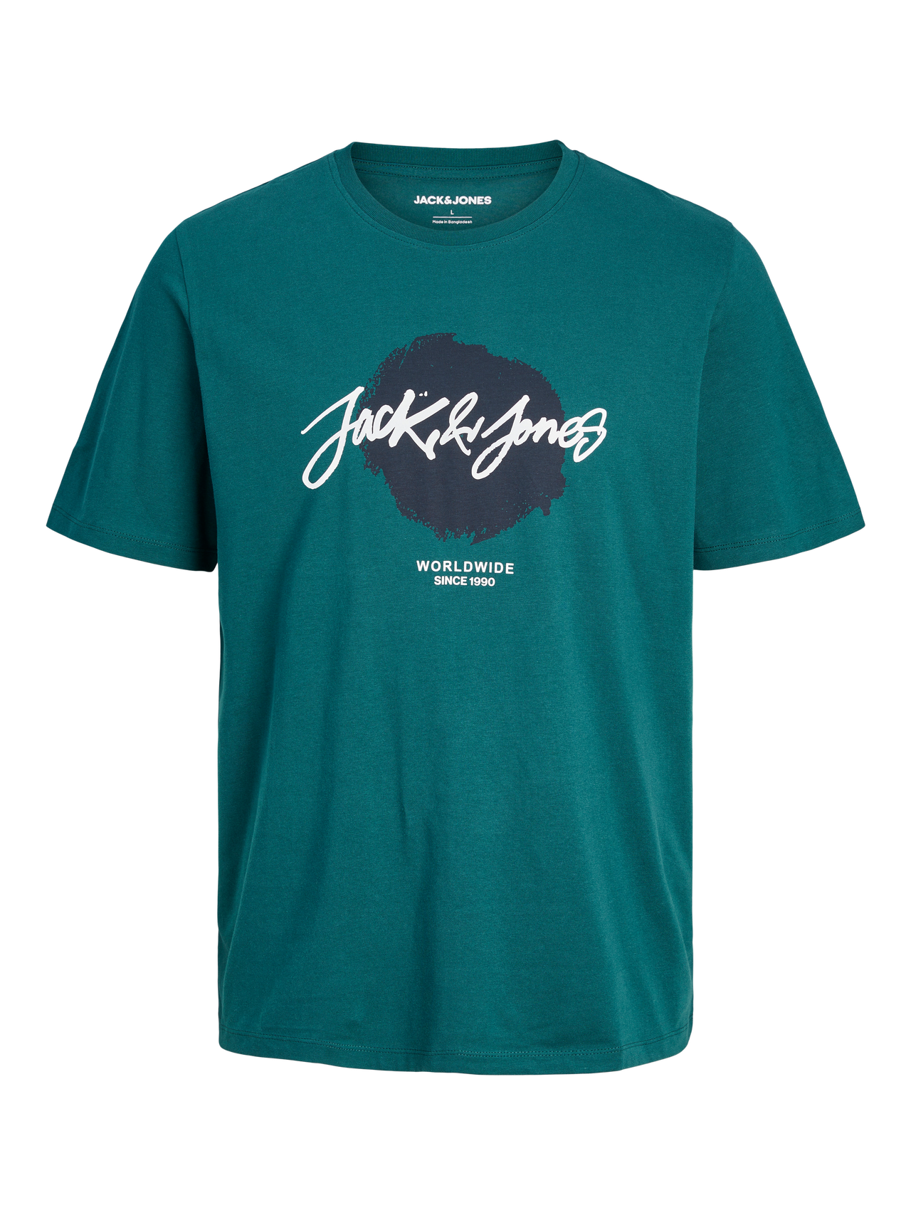 Jack & Jones Z logo Okrągły dekolt T-shirt -Deep Teal - 12256774