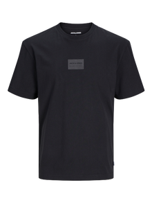 Jack & Jones Bedrukt Ronde hals T-shirt -Black - 12256801