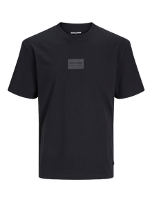 Jack & Jones T-shirt Stampato Girocollo -Black - 12256801