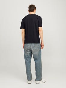 Jack & Jones Painettu Pyöreä pääntie T-paita -Black - 12256801