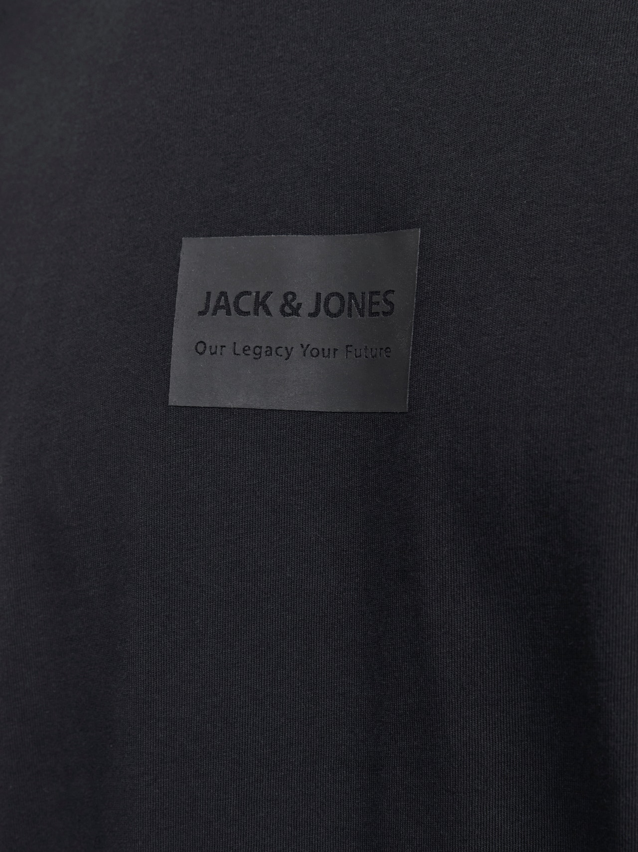 Jack & Jones T-shirt Estampar Decote Redondo -Black - 12256801