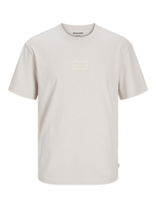 Jack & Jones Printet Crew neck T-shirt -Moonbeam - 12256801