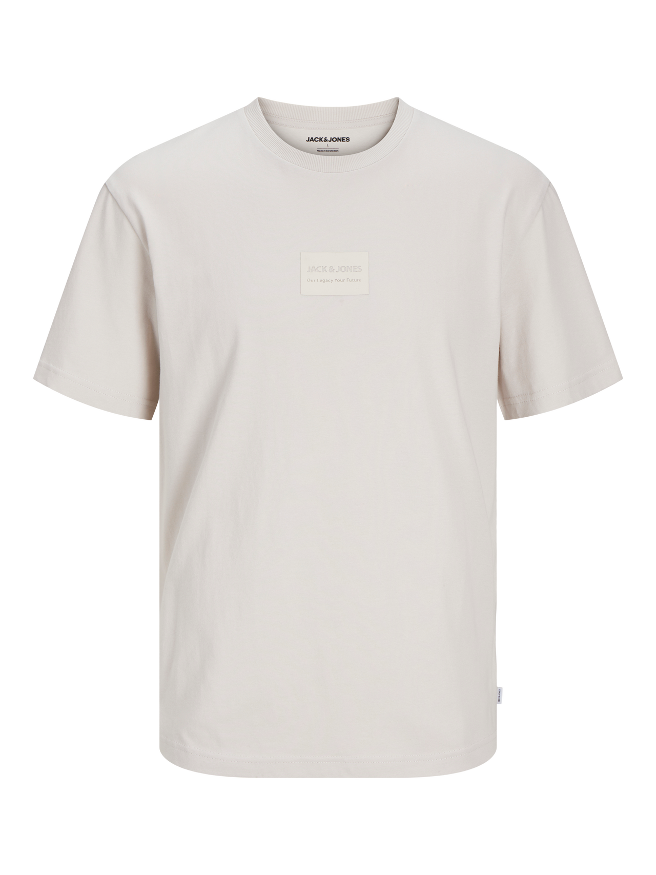 Jack & Jones Printet Crew neck T-shirt -Moonbeam - 12256801